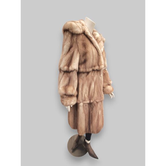 Vintage Skin on Skin Canadian Golden Sable 7/8 Coat -Medium/Large - Picture 1 of 16